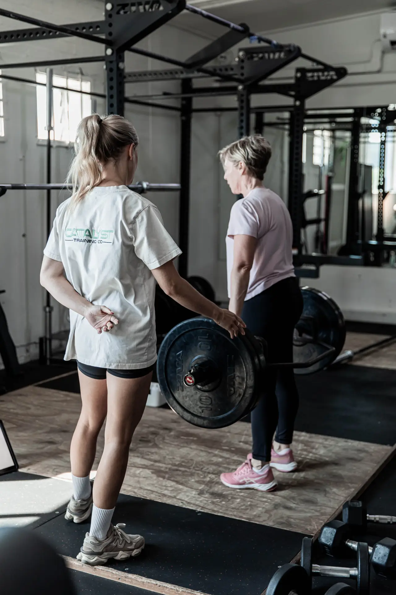 Sharon training at Catalyst Training Co Randwick after cancer recovery