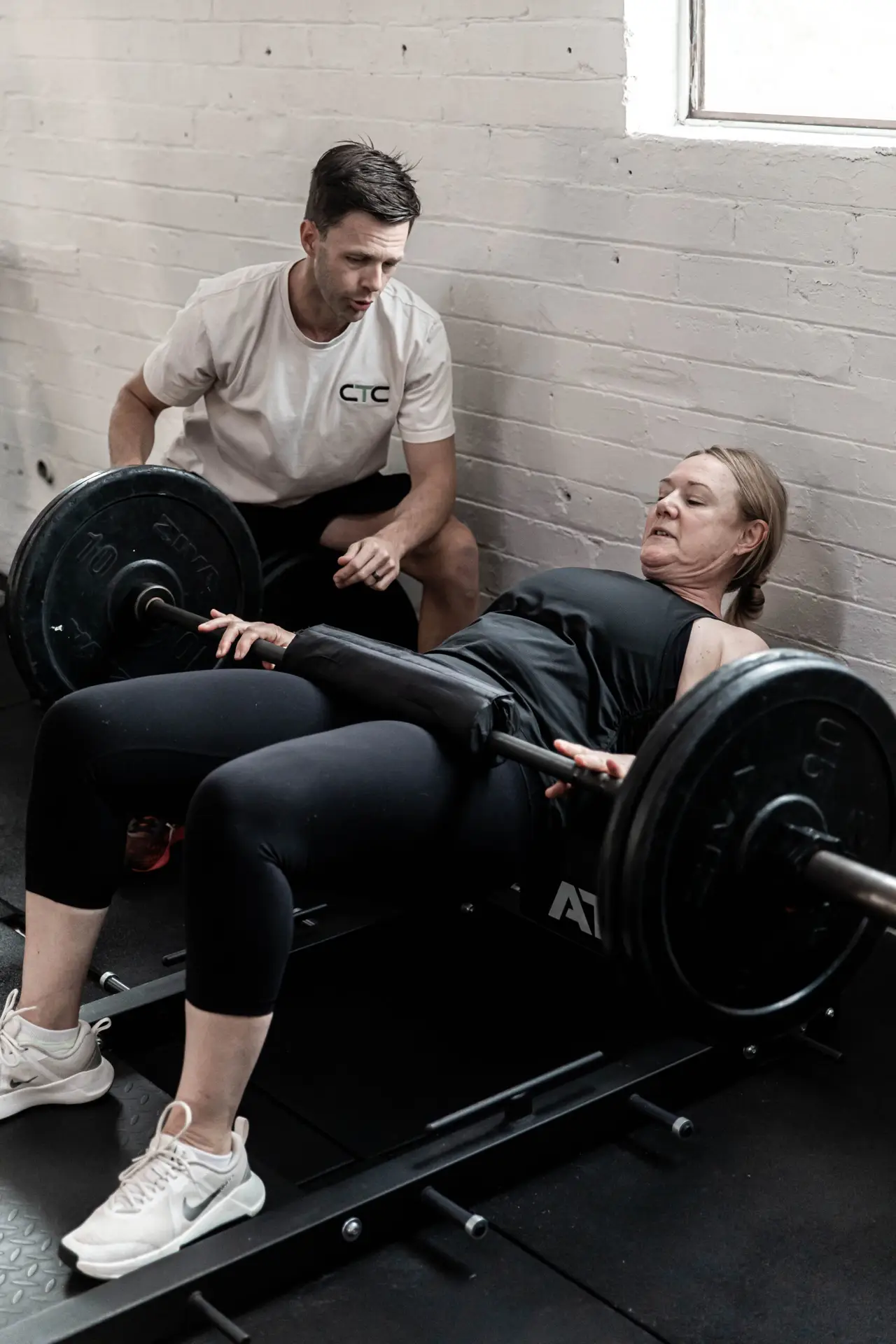 Kate training with her personal trainer at Catalyst Training Co Randwick