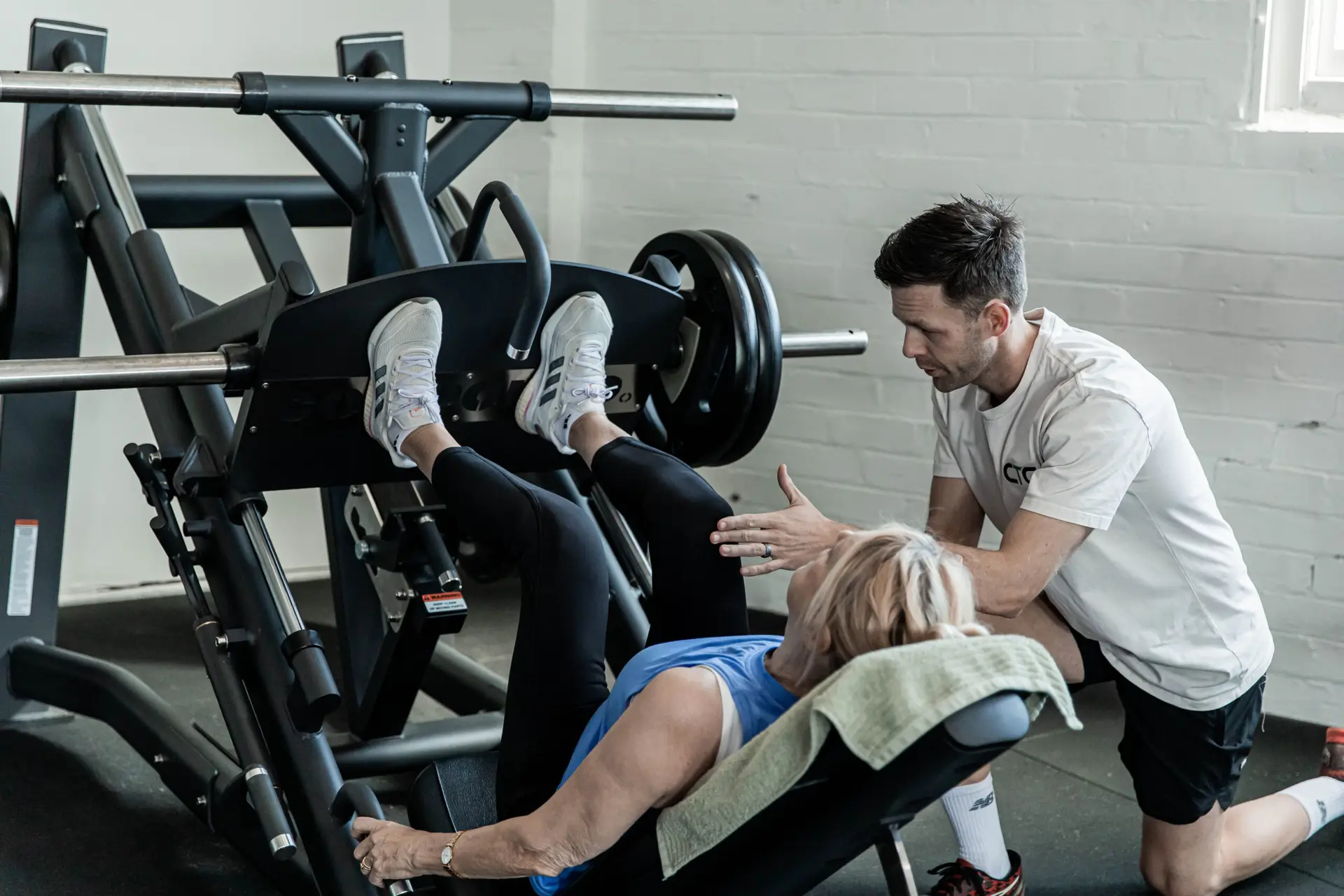 JJ Coutts coaching a personal training client at Catalyst Training Co Randwick