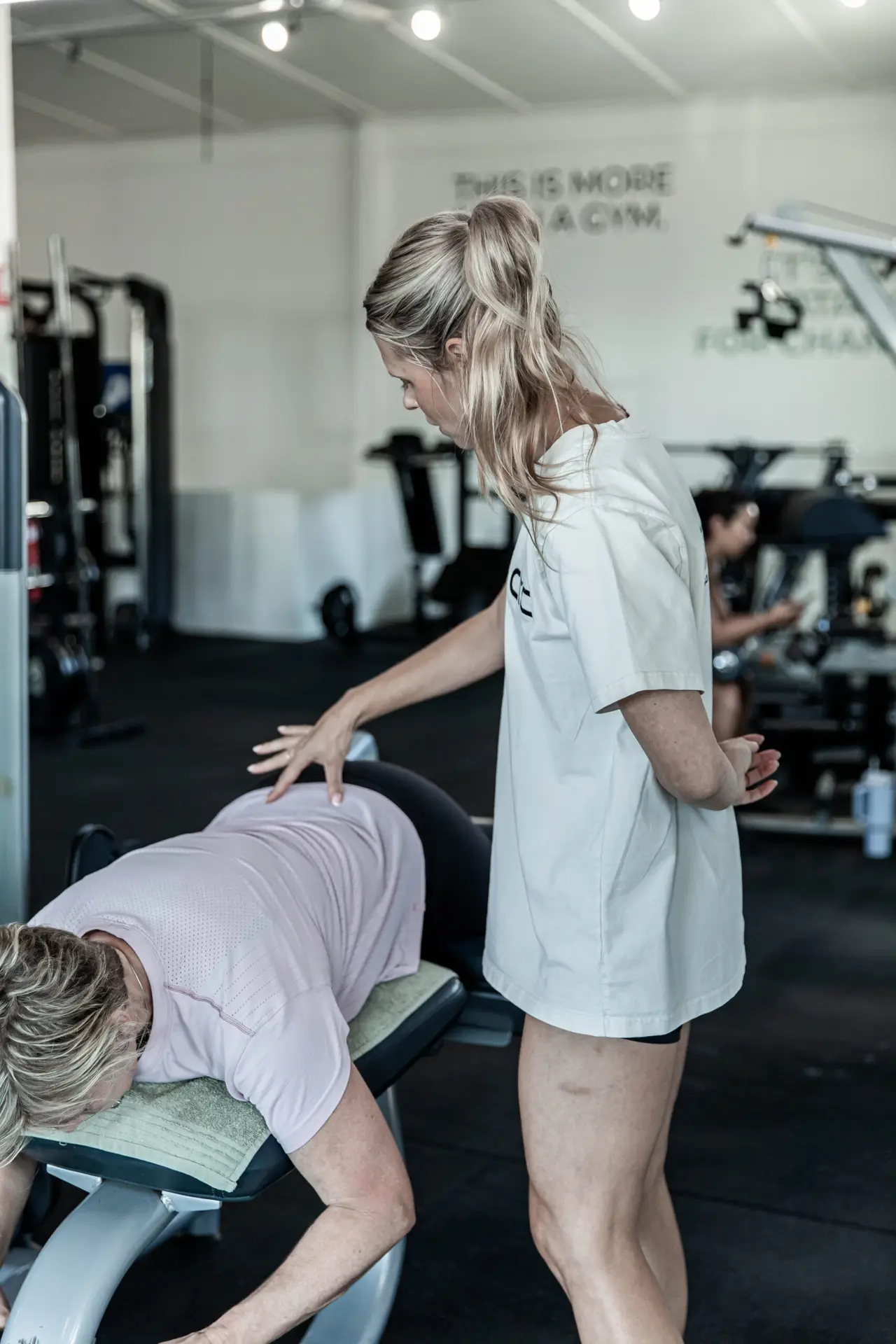 Siobhan Peterson-Coutts on the floor at Catalyst Training Co Randwick