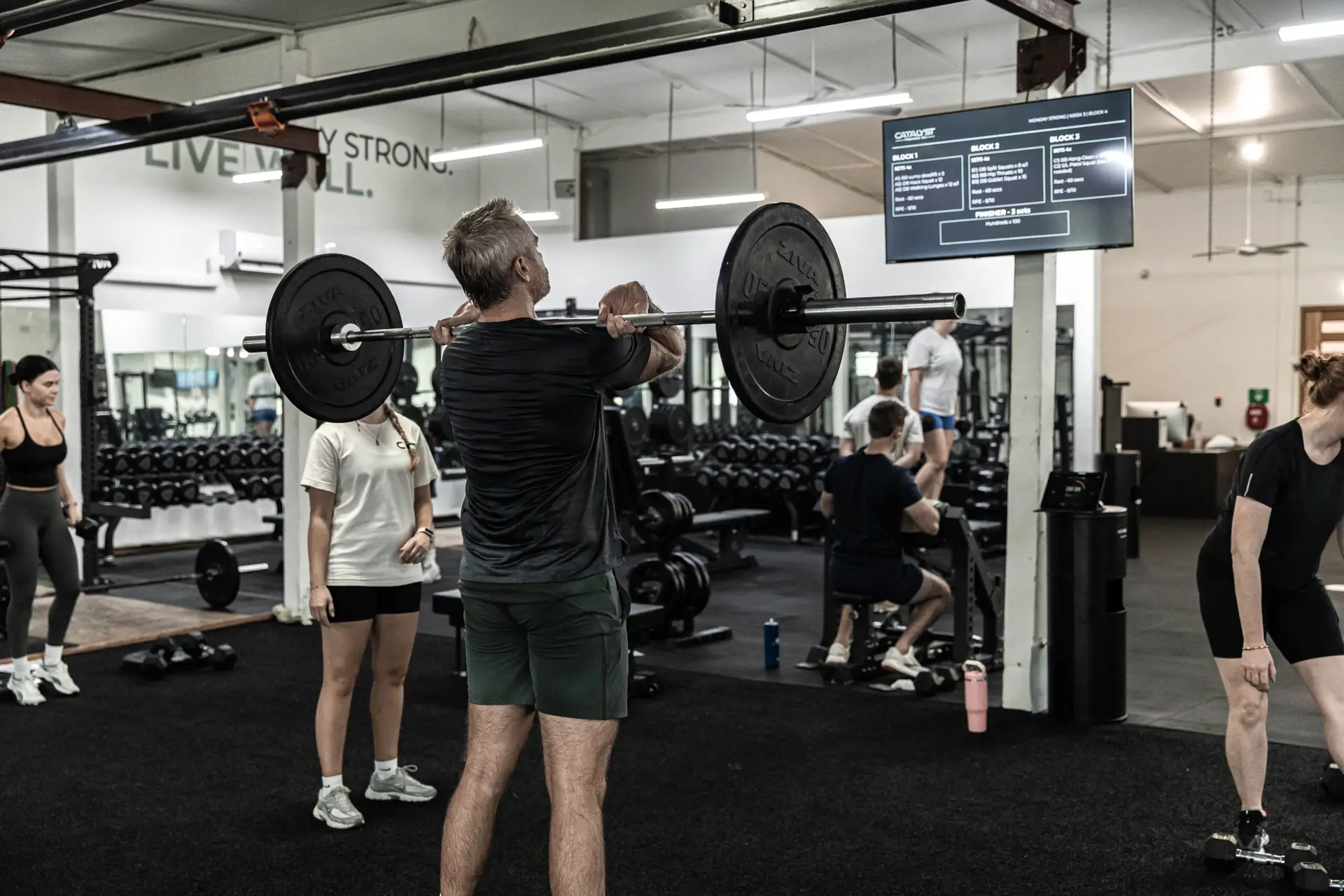 A Monday morning class in full swing at Catalyst